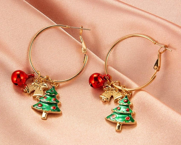 Christmas Hoop Earrings