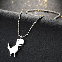 Silver Dino Necklace