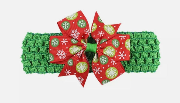 Green Baby Headband - Snow
