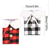 Red Plaid Wine Bottle Cover