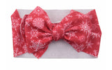 Red Snowflake Baby Headband