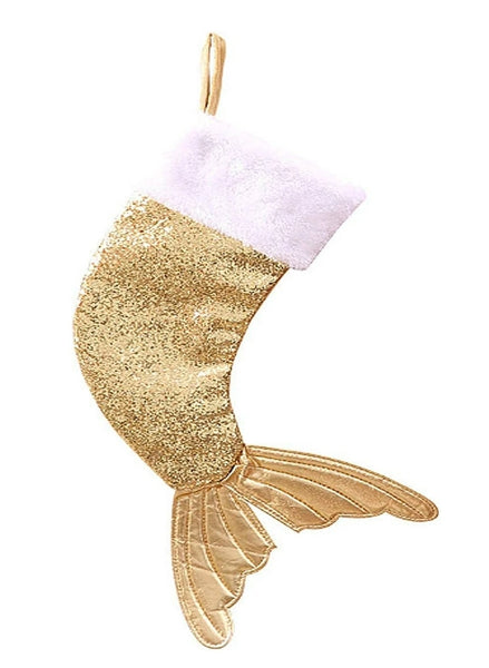 Gold Mermaid Stocking