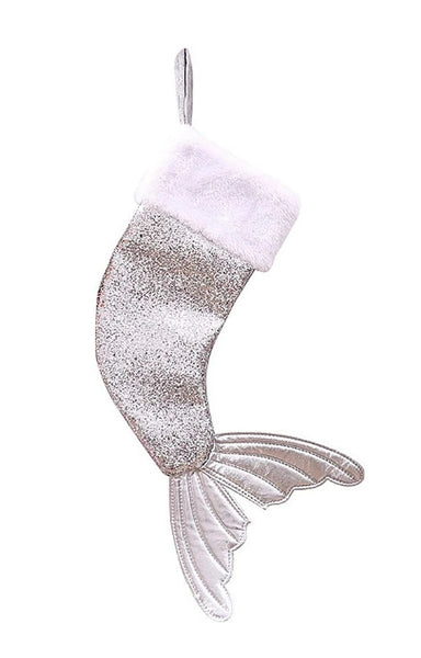 Silver Mermaid Stocking