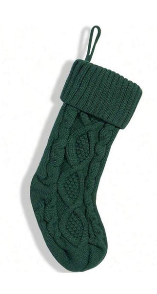 Green Knitted Stocking