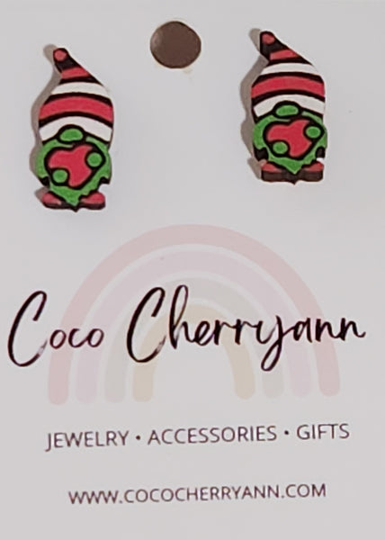 Grinch Gnome Earrings