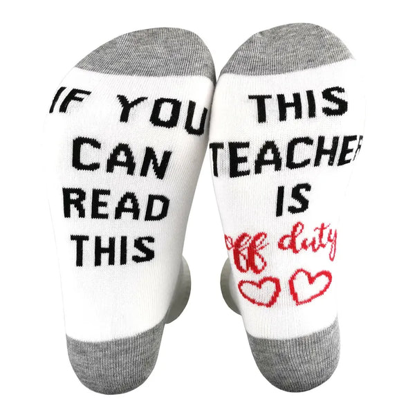 Teacher Off Duty Socks
