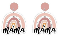 Pink Rainbow Mama Earrings