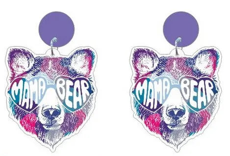 Mama Bear Glasses Earrings