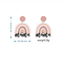 Pink Rainbow Mama Earrings
