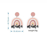 Pink Rainbow Mama Earrings