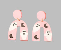 Pink Ghost Earrings