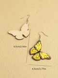 Yellow Butterfly Earrings
