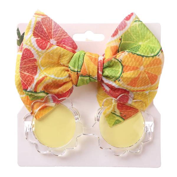 Citrus Baby Headband & Sunglasses