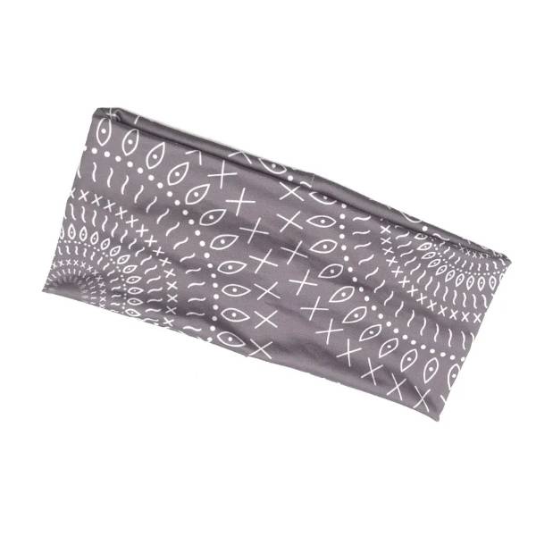 Gray Patterned Headband
