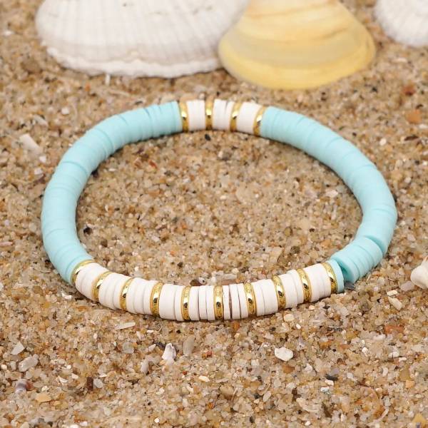 Pastel Blue Heishi Bracelet