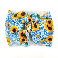 Blue Sunflower Baby Headband