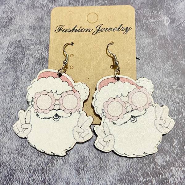 Groovy Santa Earrings