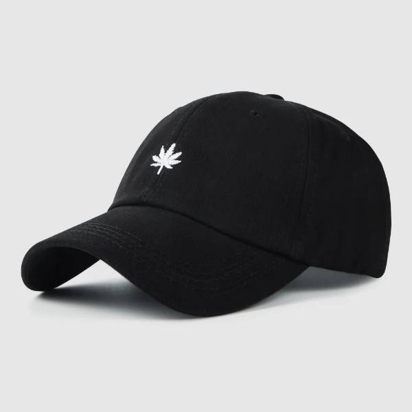 Black Marijuana Hat
