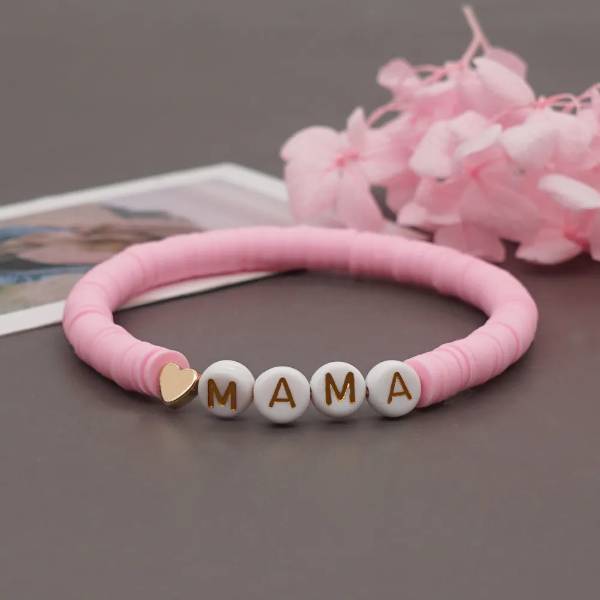 Light Pink Mama Heishi Bracelet