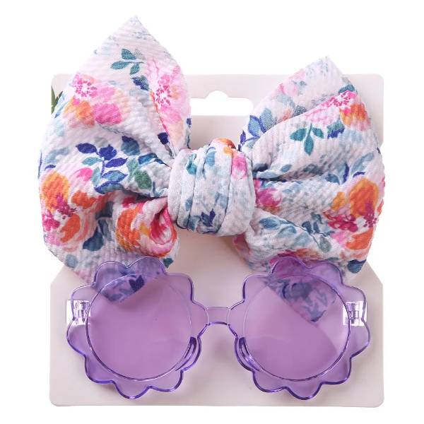 Floral Baby Headband & Sunglasses