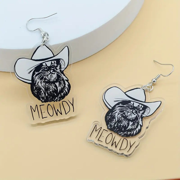 Meowdy Cat Earrings