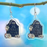 Tombstone Earrings