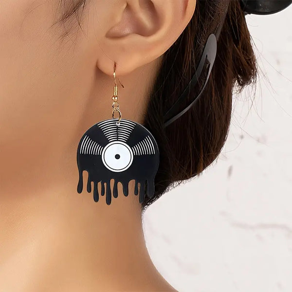 Vinyl Record Earrings