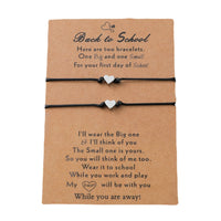 Back to School Heart Bracelets
