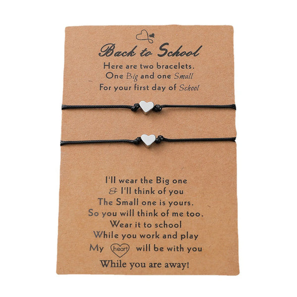 Back to School Heart Bracelets