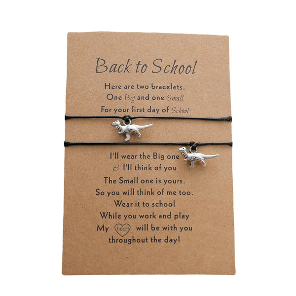 Black Dino Back to School Bracelets