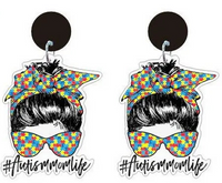 Autism Mom Life Earrings