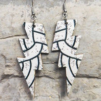 Volleyball Lightning Bolt Earrings