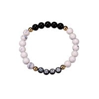 White Marble Mama Bracelet