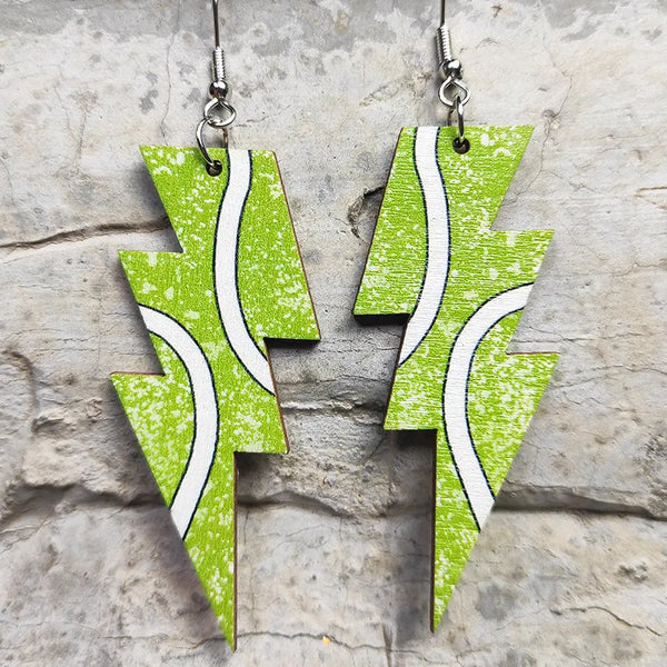 Tennis Lightning Bolt Earrings