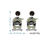 Autism Mom Life Earrings