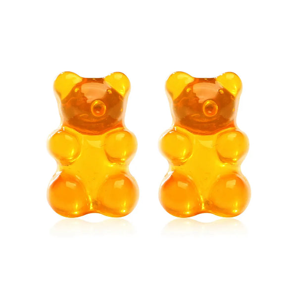 Orange Gummy Bear Earrings