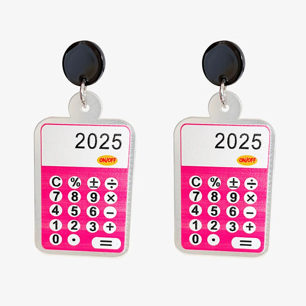 Calculator Earrings