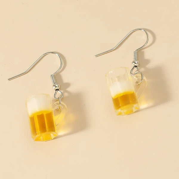 Beer Mug Earrings