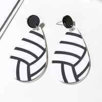 Acrylic Volleyball Earrings