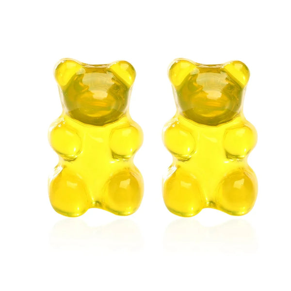 Yellow Gummy Bear Earrings
