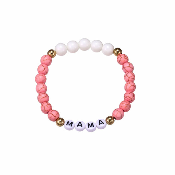 Pink Marble Mama Bracelet