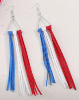 4th of July Tassel Earrings