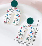 Christmas Light Earrings