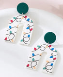 Christmas Light Earrings