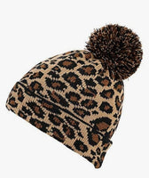 Tan Leopard Beanie