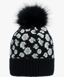 Black Leopard Beanie