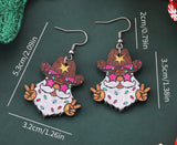 Cowboy Santa Earrings