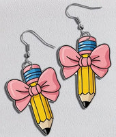 Pencil Bow Earrings