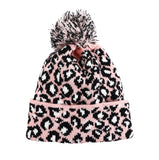 Pink Leopard Beanie