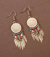 Boho Feather Dangles